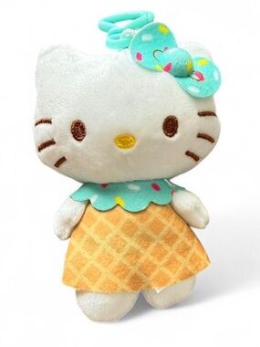 ‘Hello Kitty’ Ice Cream Plush Keychain Sanrio